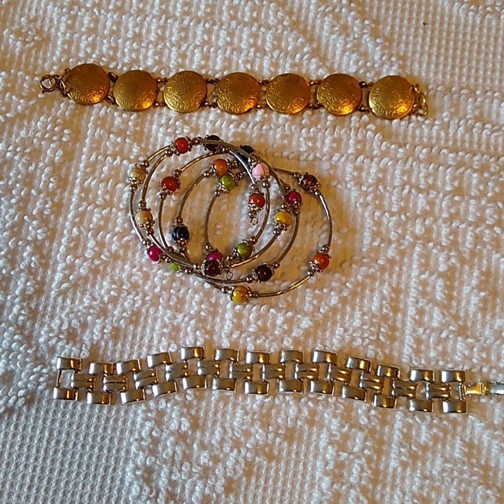 Lot of three statement bracelets